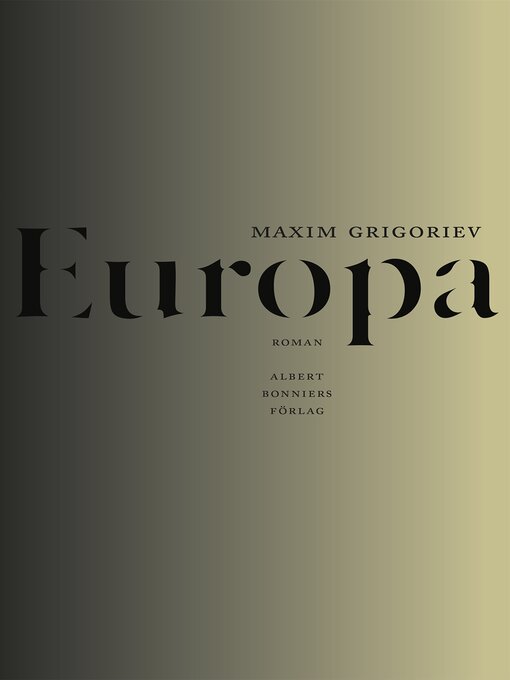 Titeldetaljer för Europa av Maxim Grigoriev - Tillgänglig